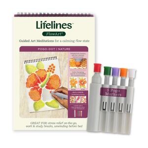 Lifelines FlowArt Pogo-Dot Nature Guided Art Meditations with‎ 5 Pogo Markers